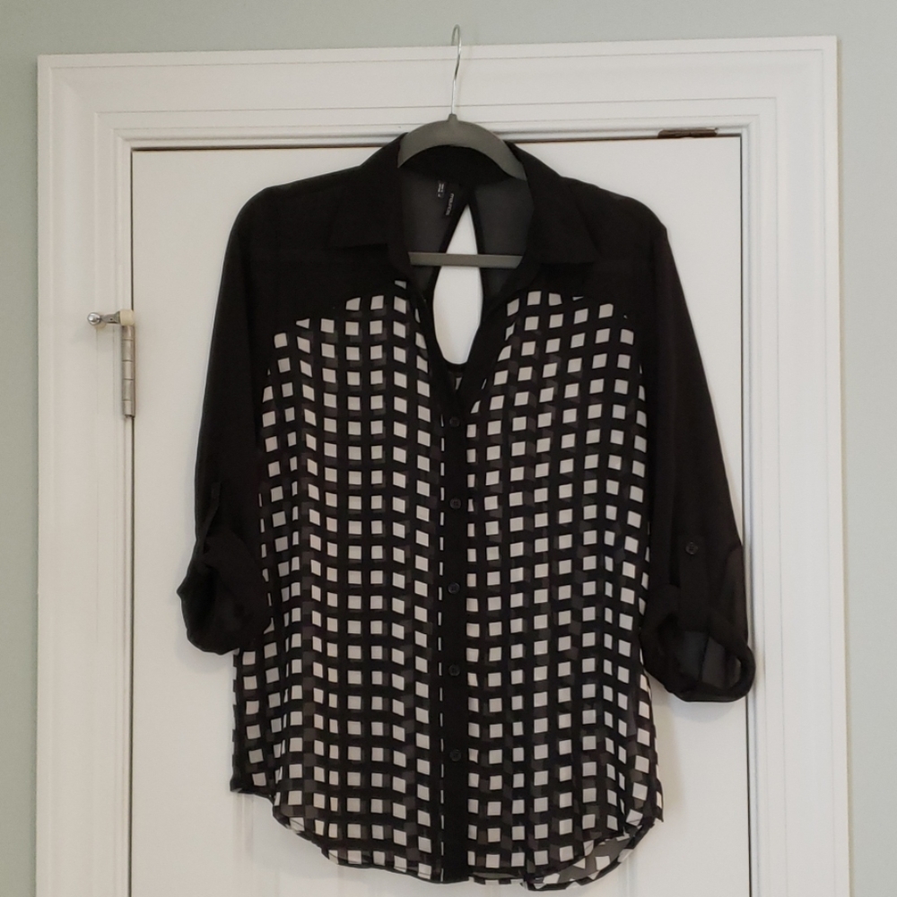 Maurices semi-sheer blouse